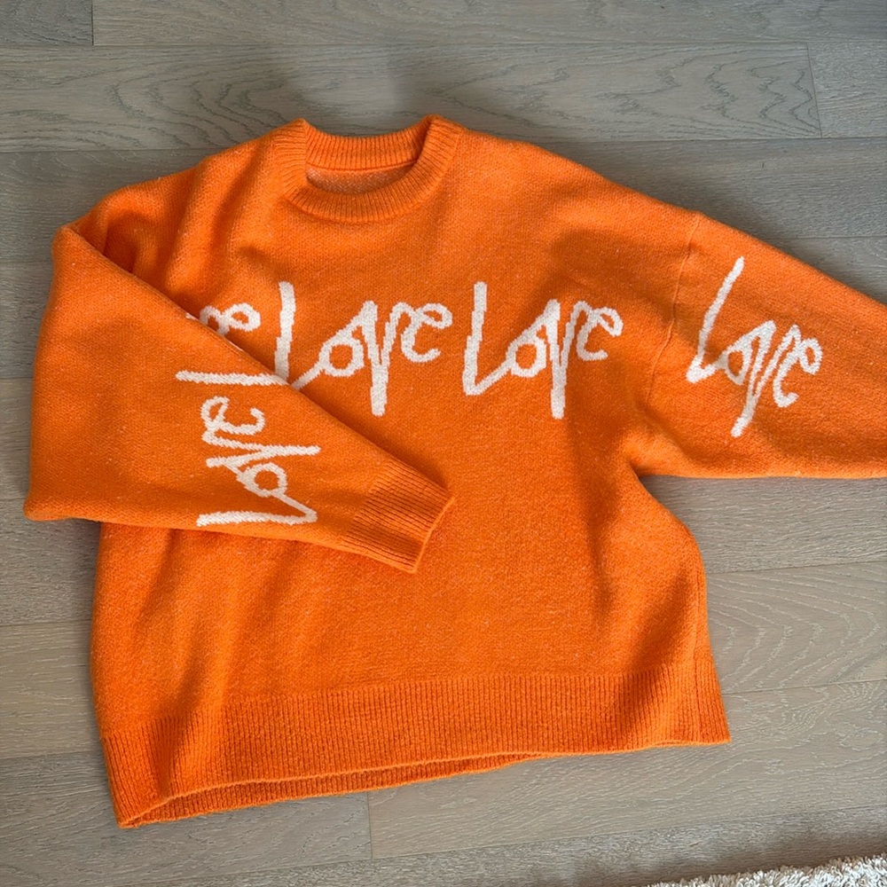 Cool Oversized sweater///Orange